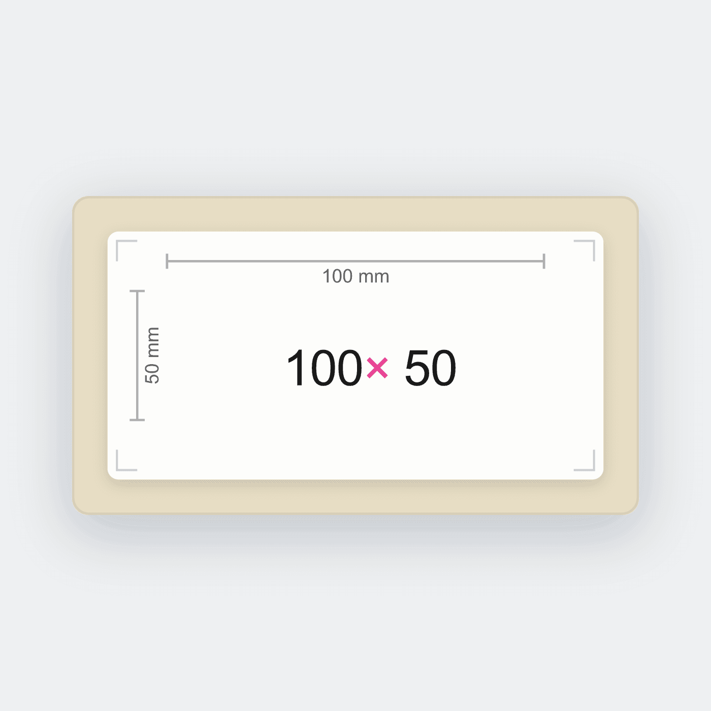 100x50 mm Doğrudan Termal Etiket