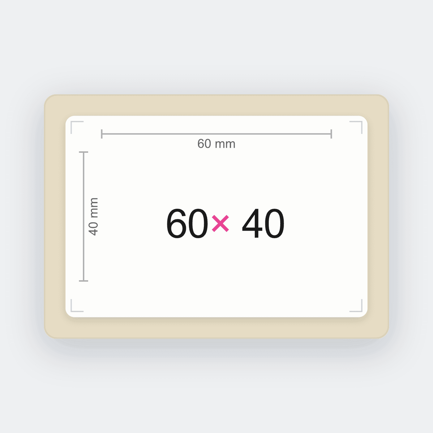 60x40 mm Doğrudan Termal Etiket