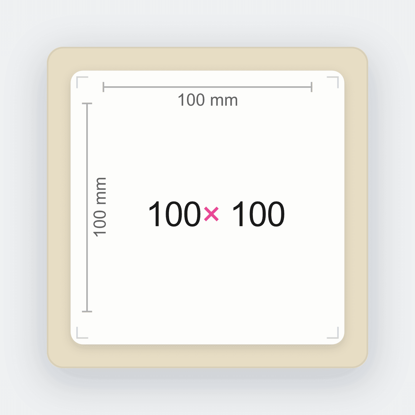100x100 mm Termal Transfer Etiket