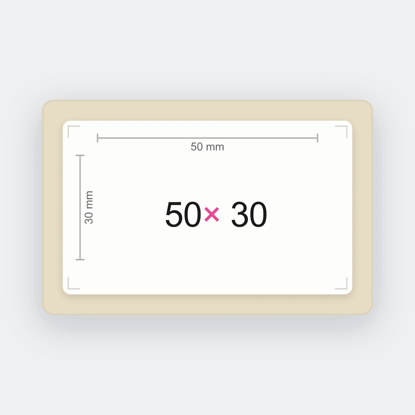 50x30 mm Termal Transfer Etiket